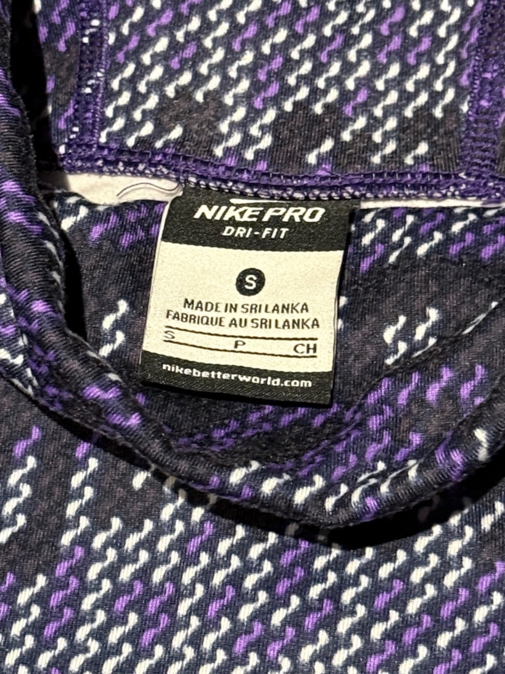 Nike Pro Hyperwarm Nordic Infinity Cowl Neck Dri Fit Running Top - Picture 2 of 6